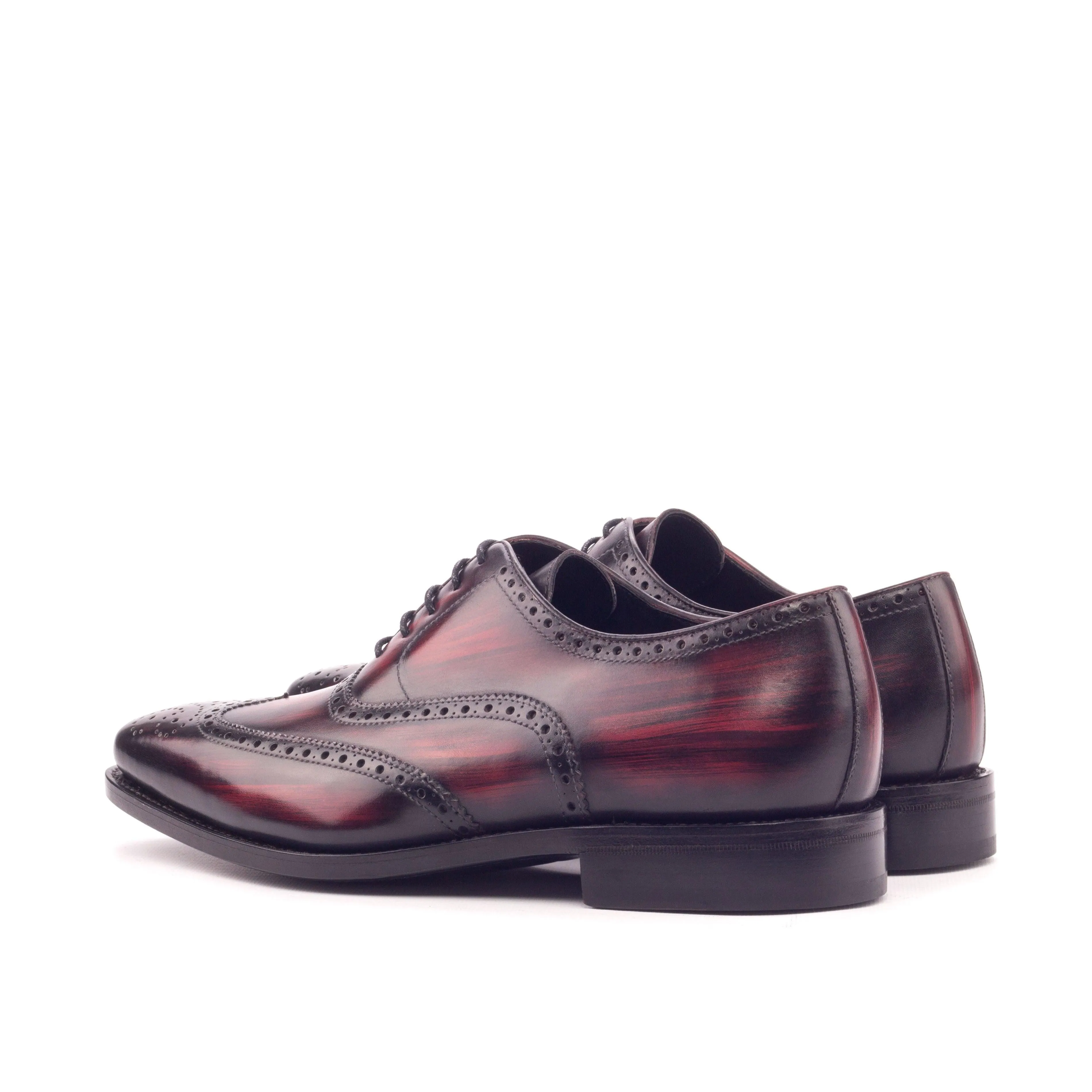 Burgundy Patina Leather Brogues