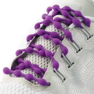 Caterpy Run No-Tie Shoelaces - Purple Haze