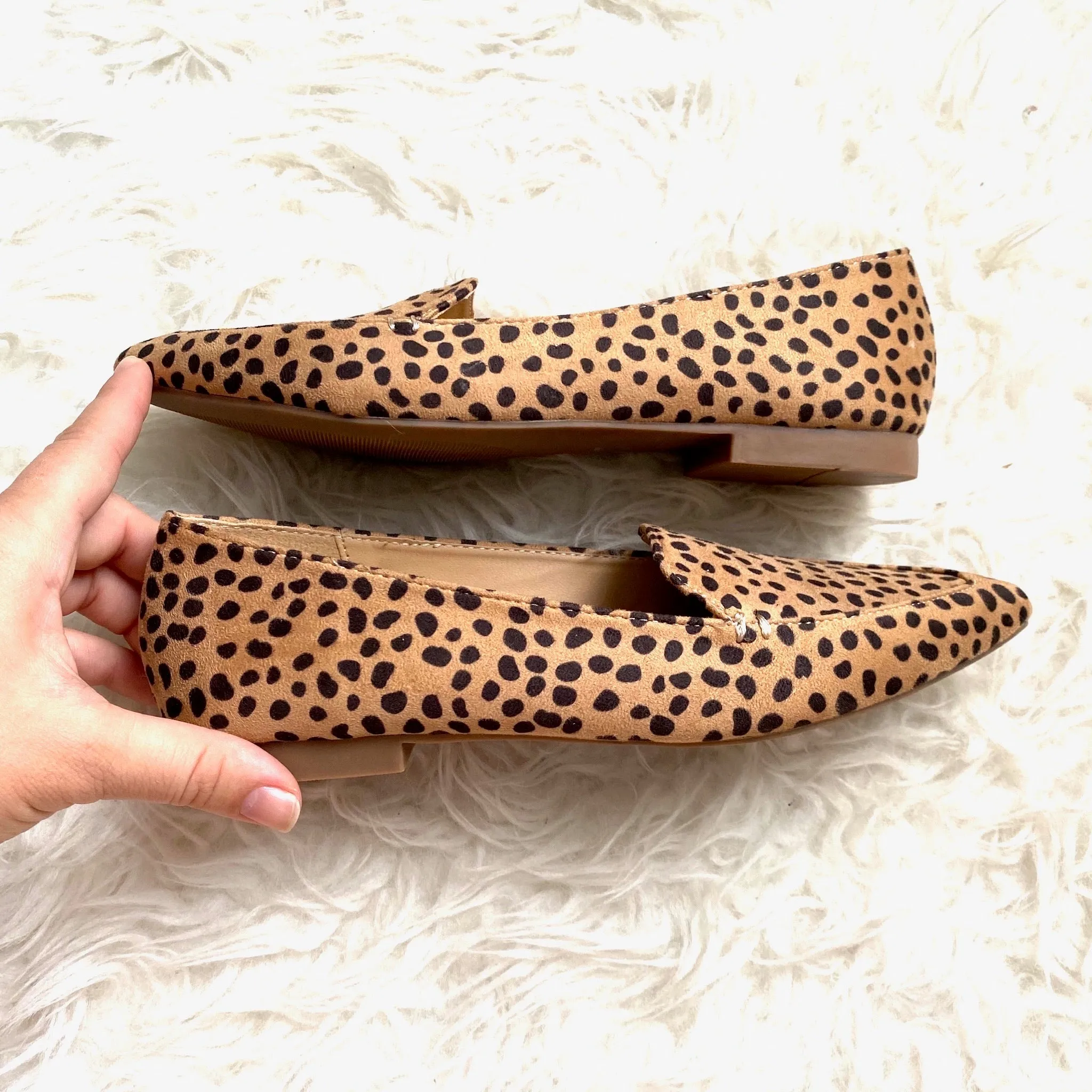 Ccocci Animal Print Pointed Flats- Size 7 (brand new condition)