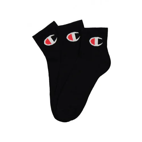 Champion 3pk C Logo QTR Crew Socks