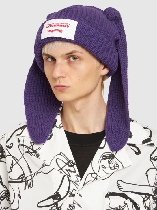 Charles Jeffrey LOVERBOY   Chunky rabbit beanie 