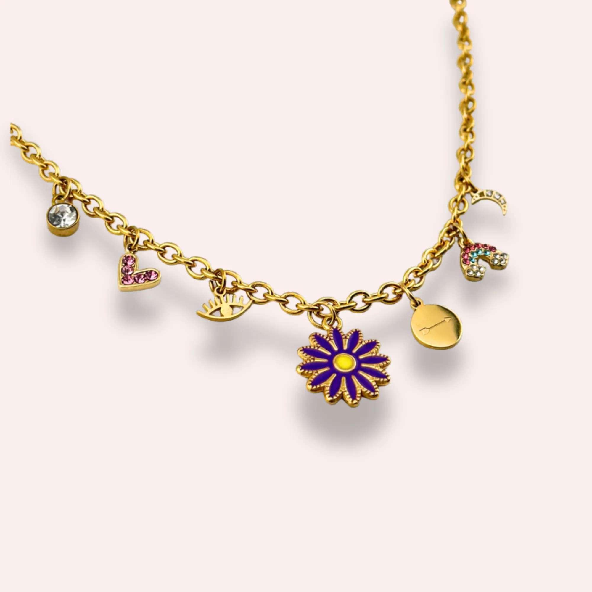 Charm Daisy necklace