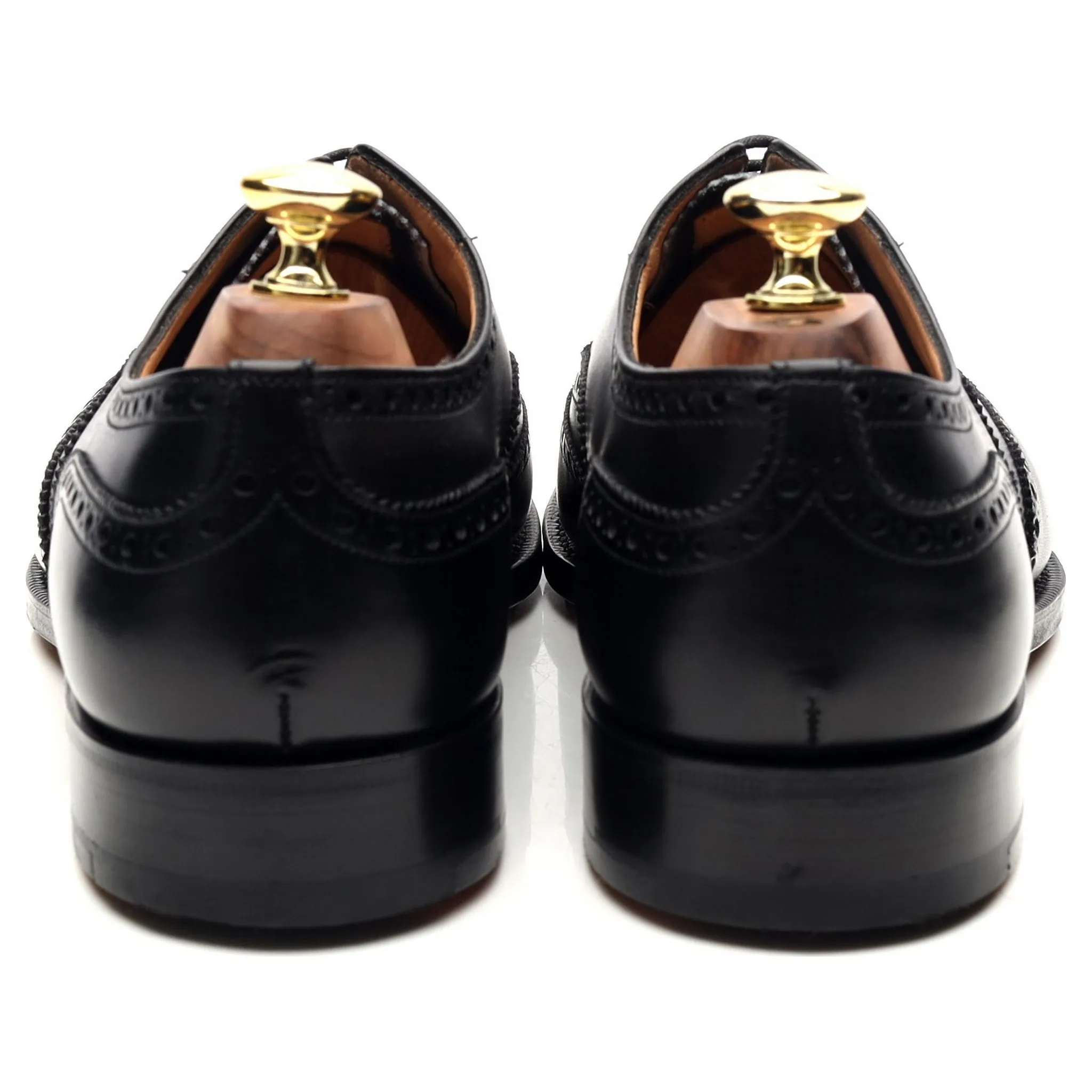 'Chetwynd' Black Leather Brogues UK 7 H