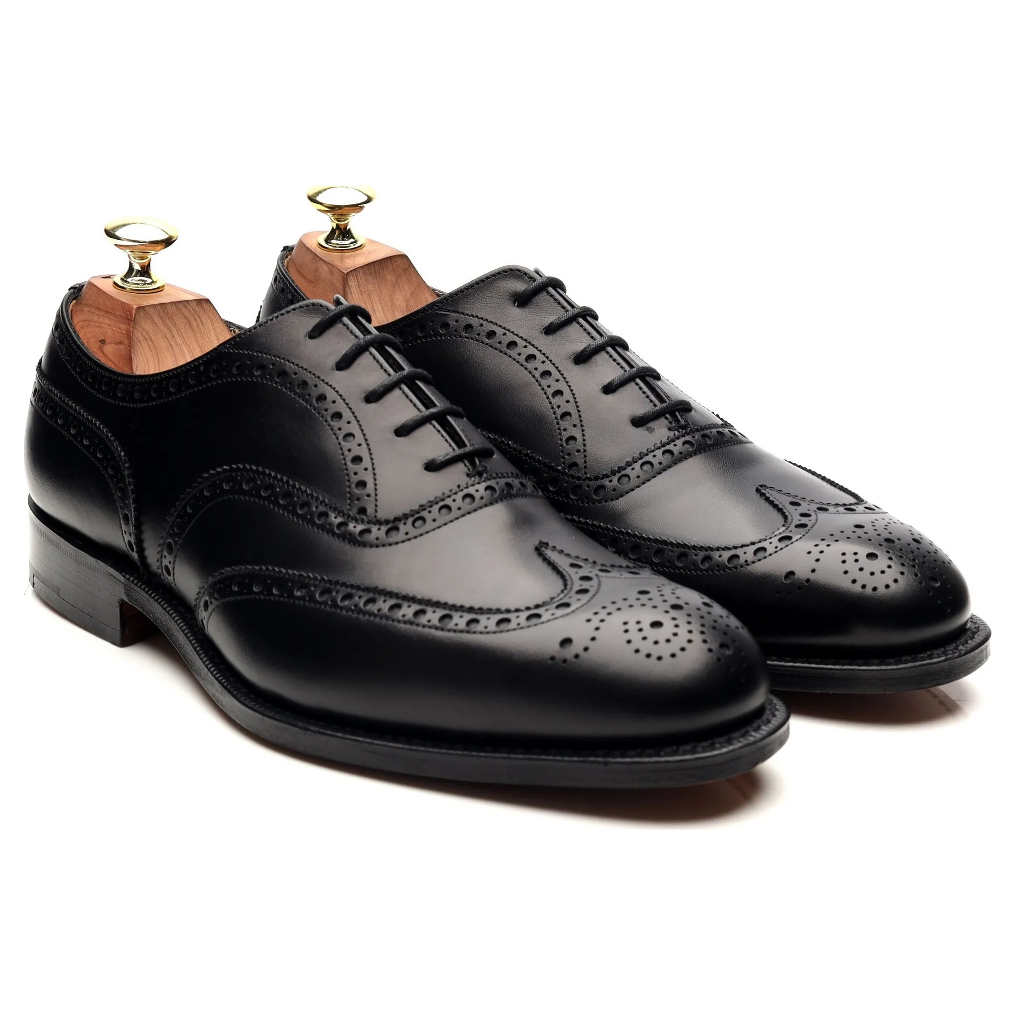 'Chetwynd' Black Leather Brogues UK 7 H