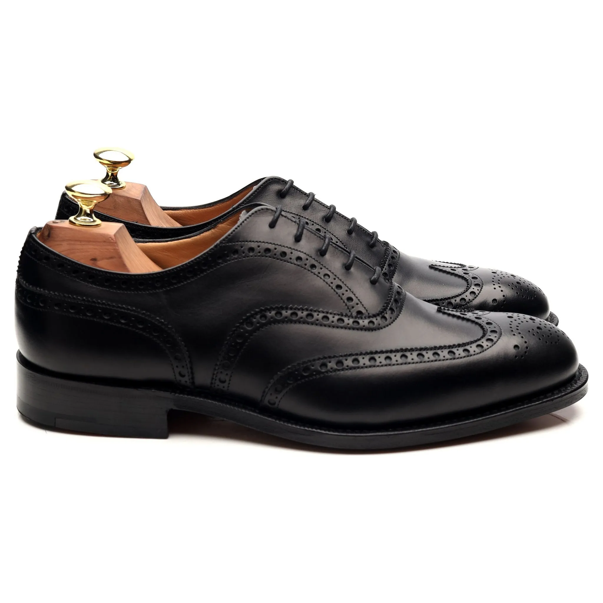 'Chetwynd' Black Leather Brogues UK 7 H