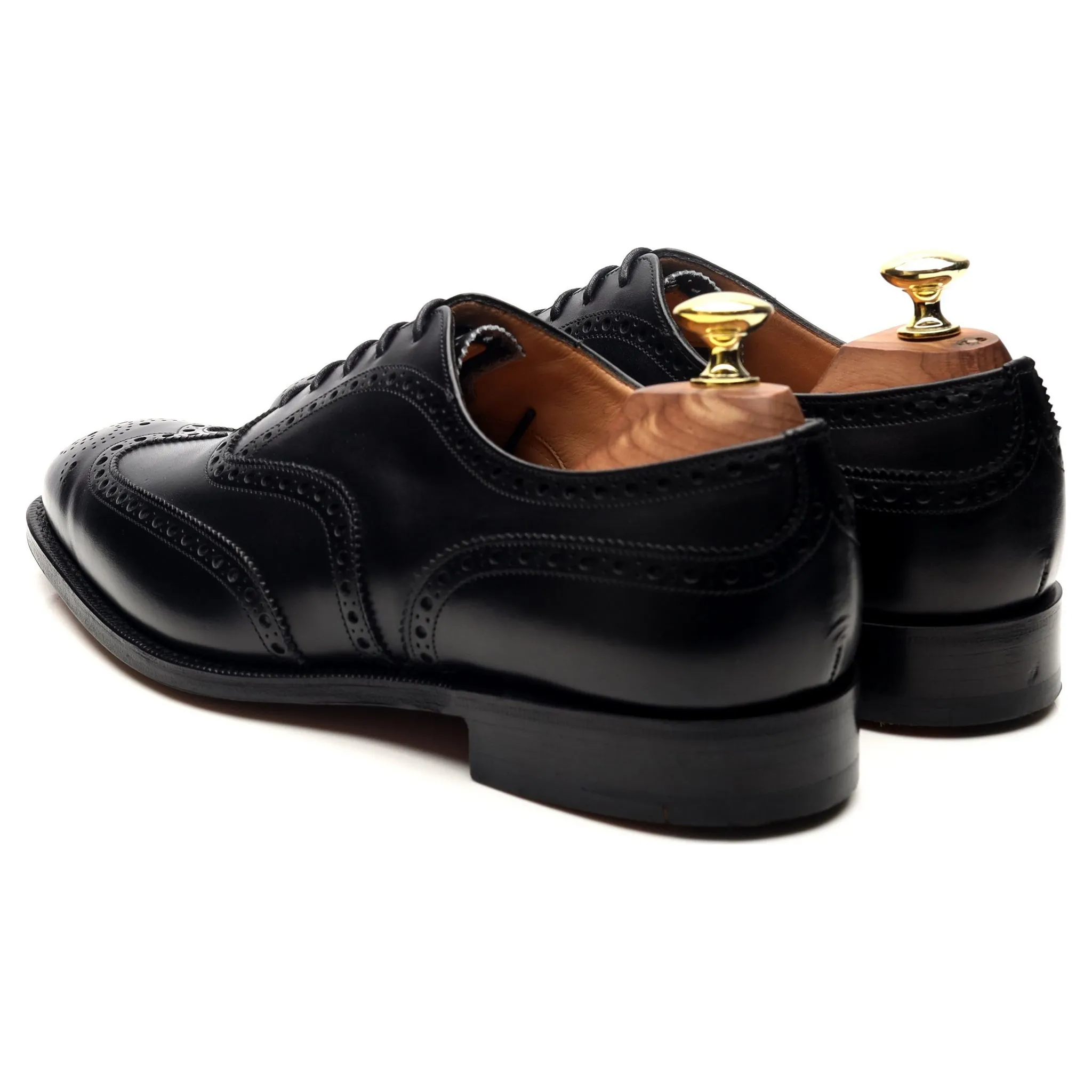 'Chetwynd' Black Leather Brogues UK 7 H