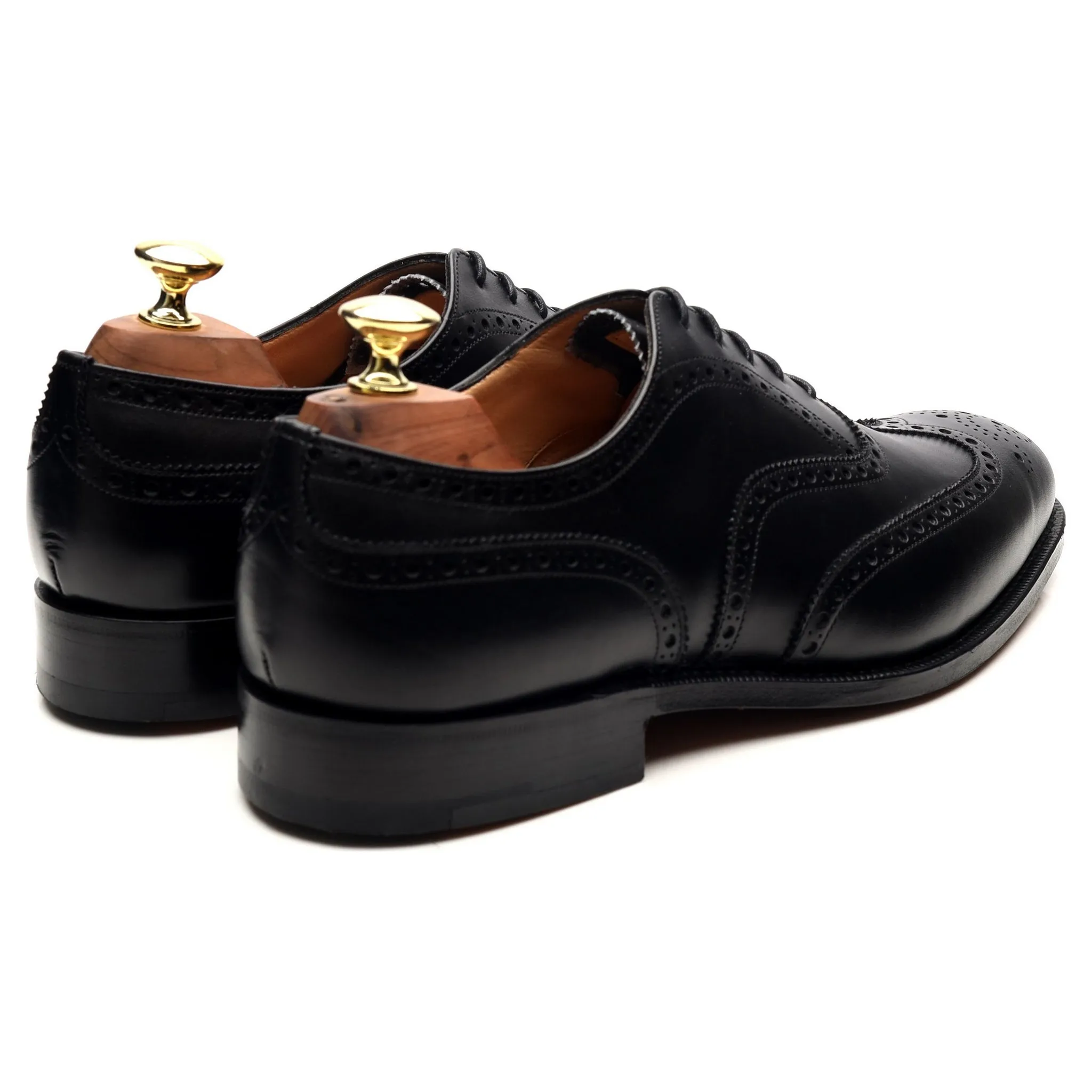 'Chetwynd' Black Leather Brogues UK 7 H