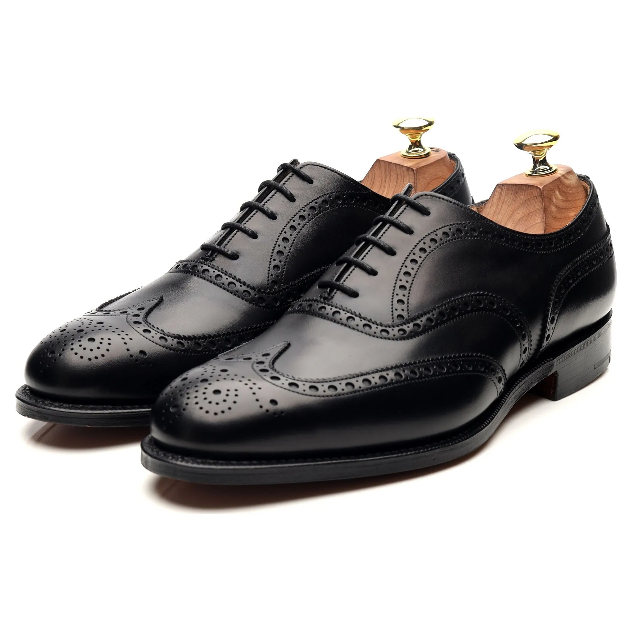 'Chetwynd' Black Leather Brogues UK 7 H