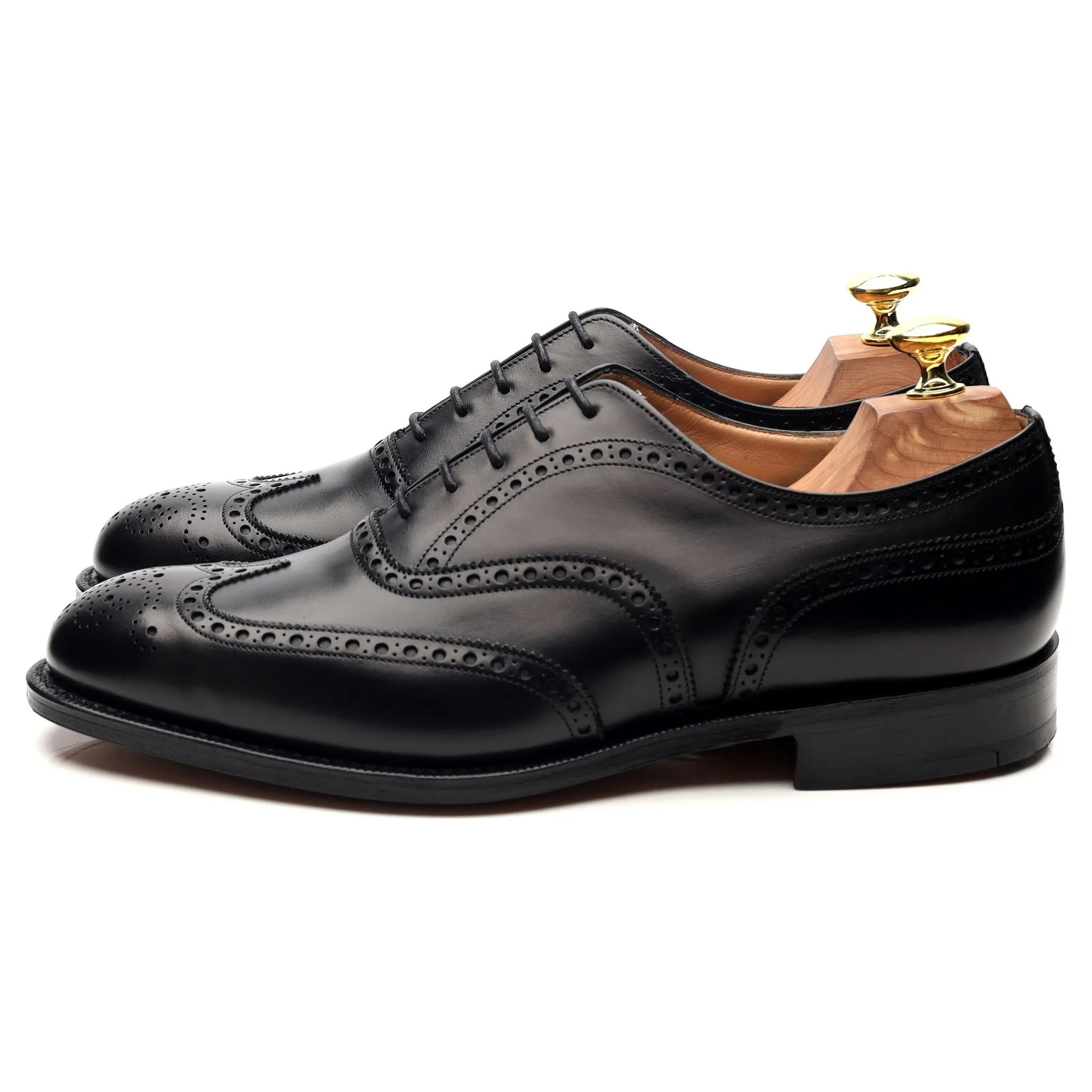 'Chetwynd' Black Leather Brogues UK 7 H