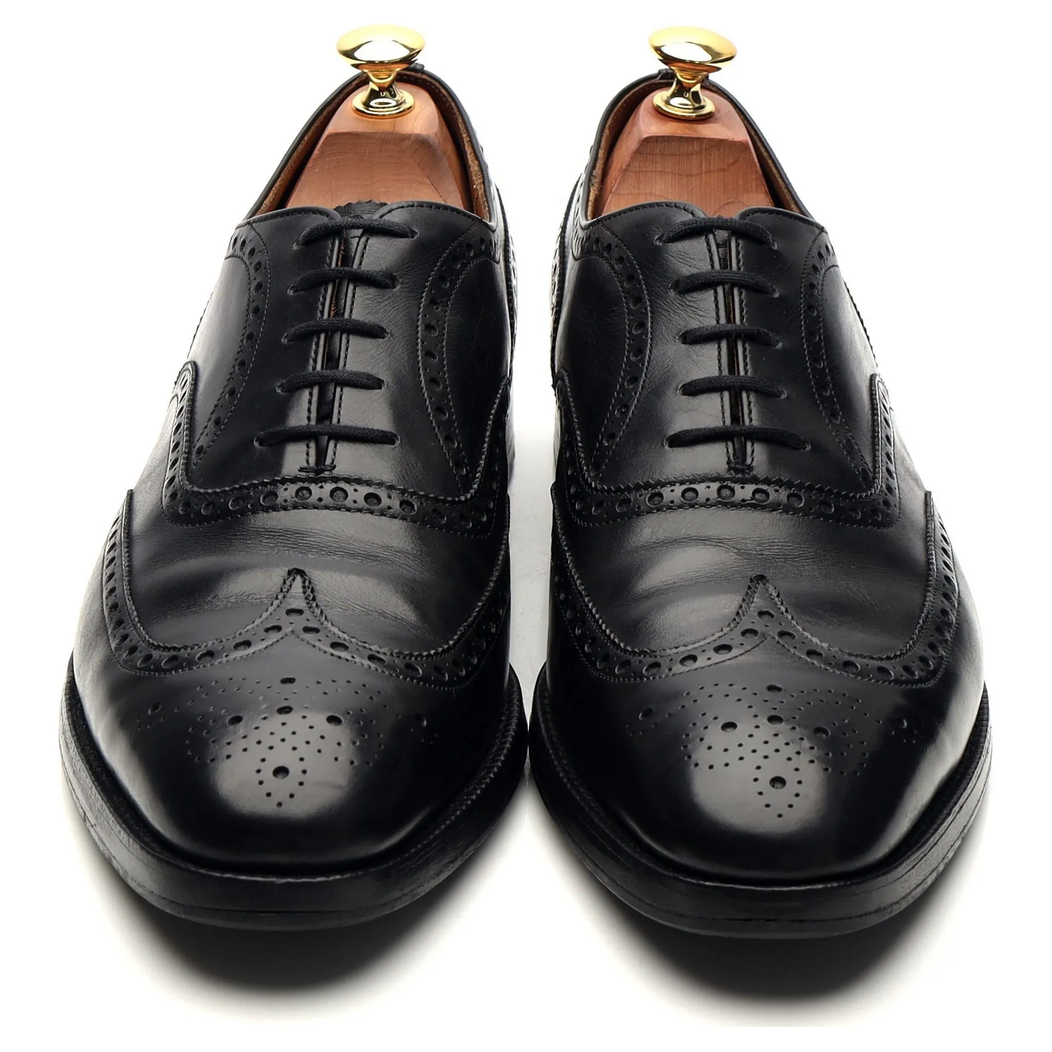 'Chetwynd' Black Leather Oxford Brogues UK 9.5 F