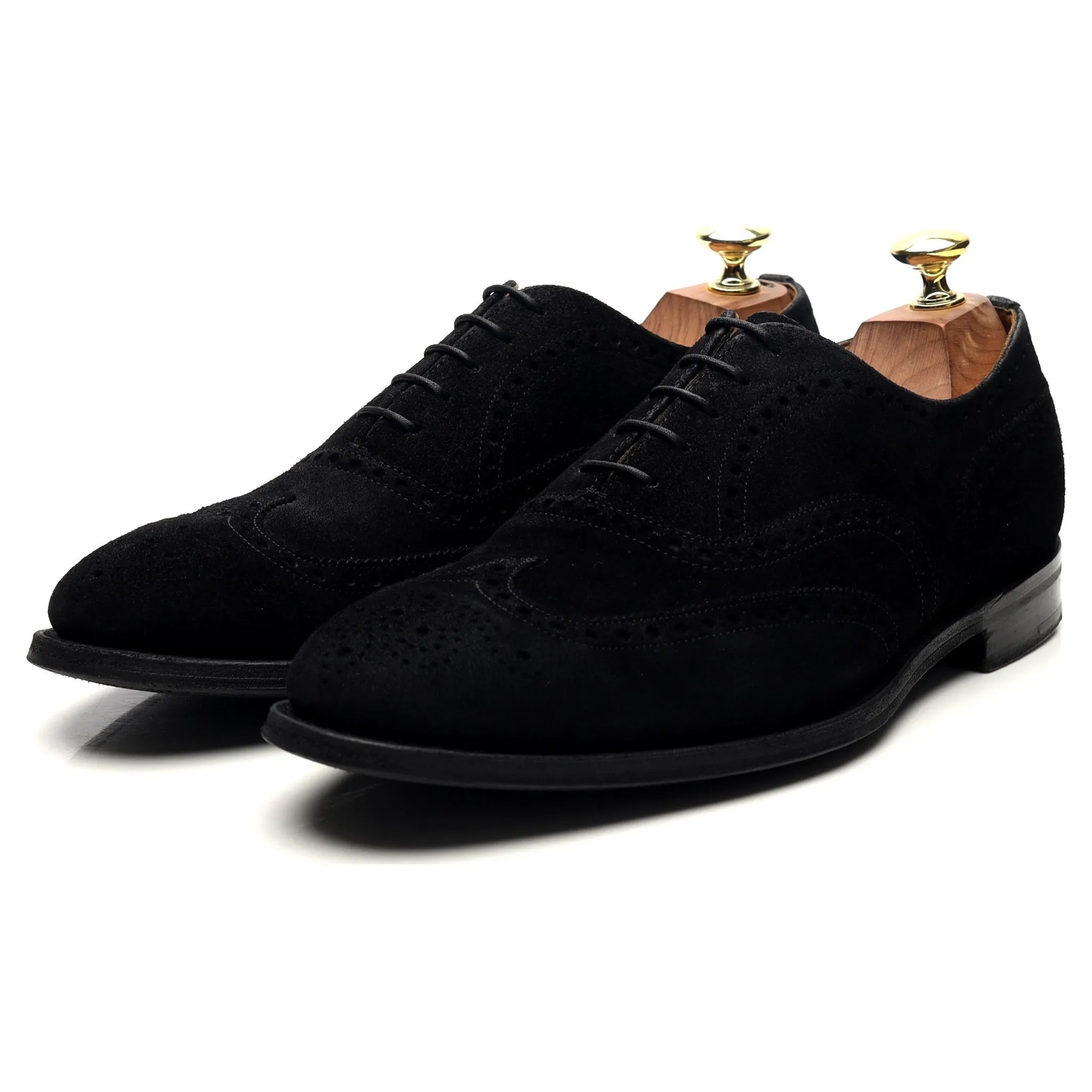 'Chetwynd' Black Suede Oxford Brogues UK 7 F