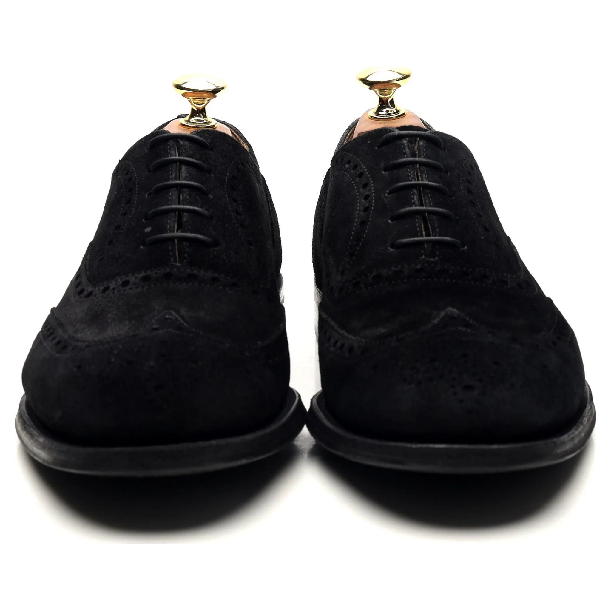 'Chetwynd' Black Suede Oxford Brogues UK 7 F