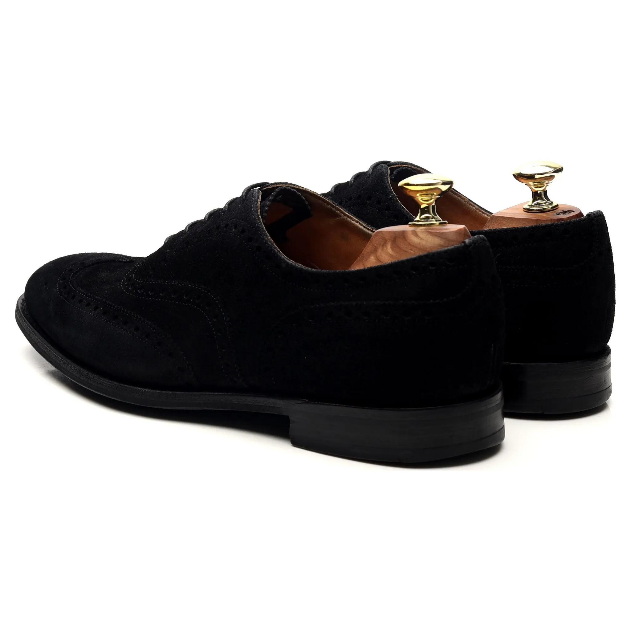 'Chetwynd' Black Suede Oxford Brogues UK 7 F