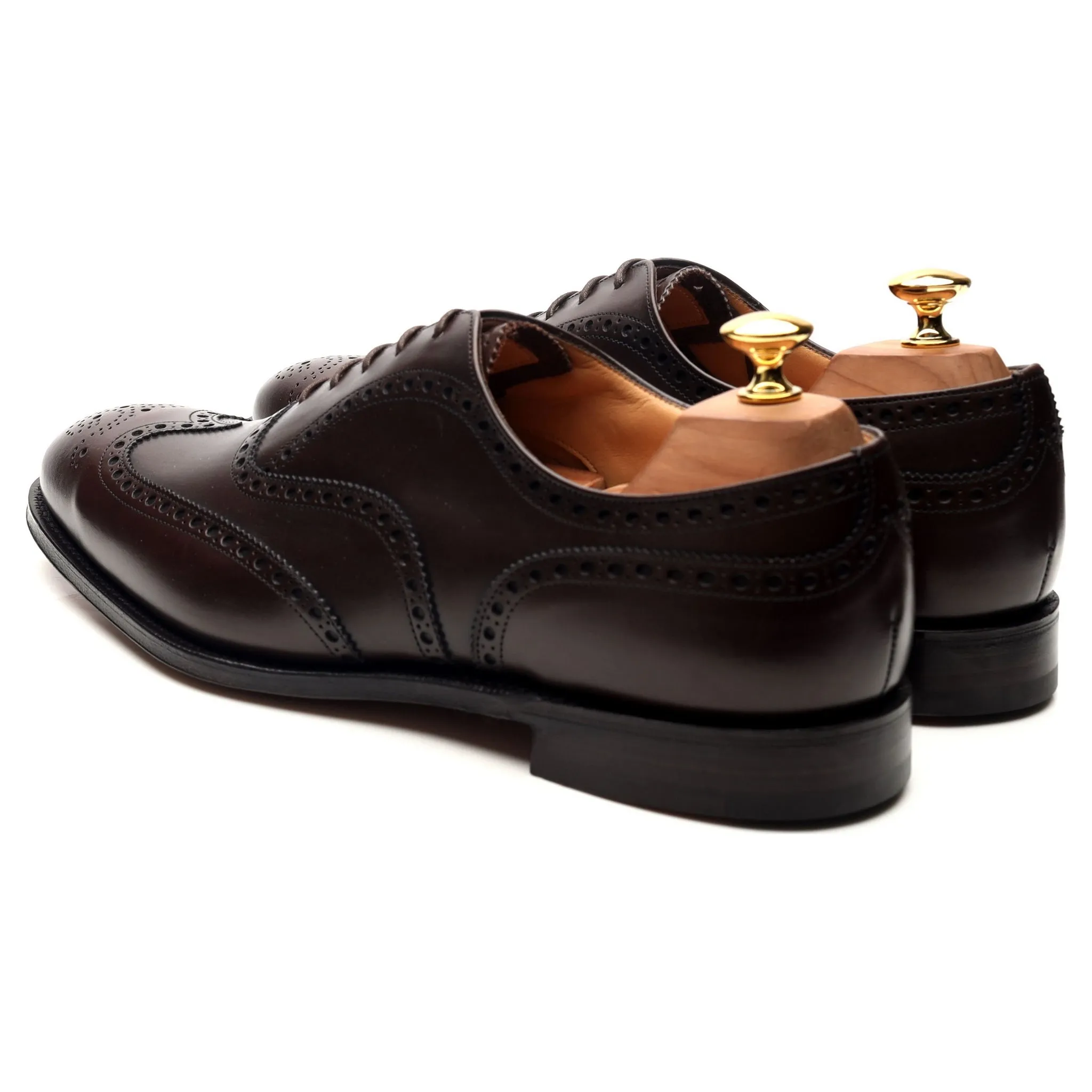 'Chetwynd' Dark Brown Leather Oxford Brogues UK 10 F