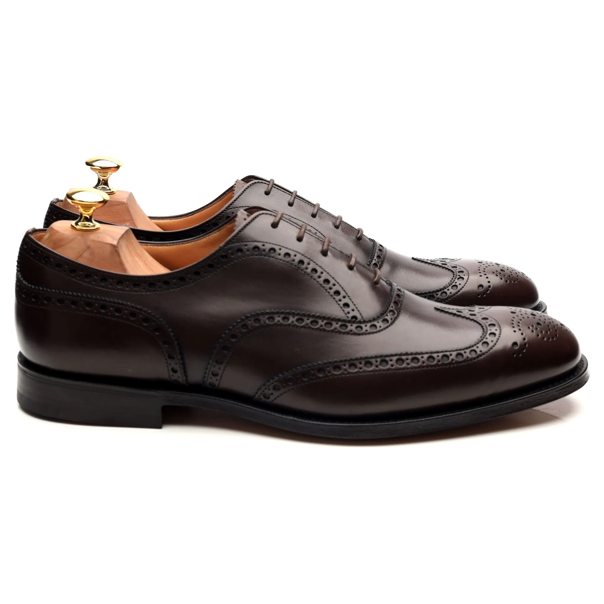 'Chetwynd' Dark Brown Leather Oxford Brogues UK 10 F