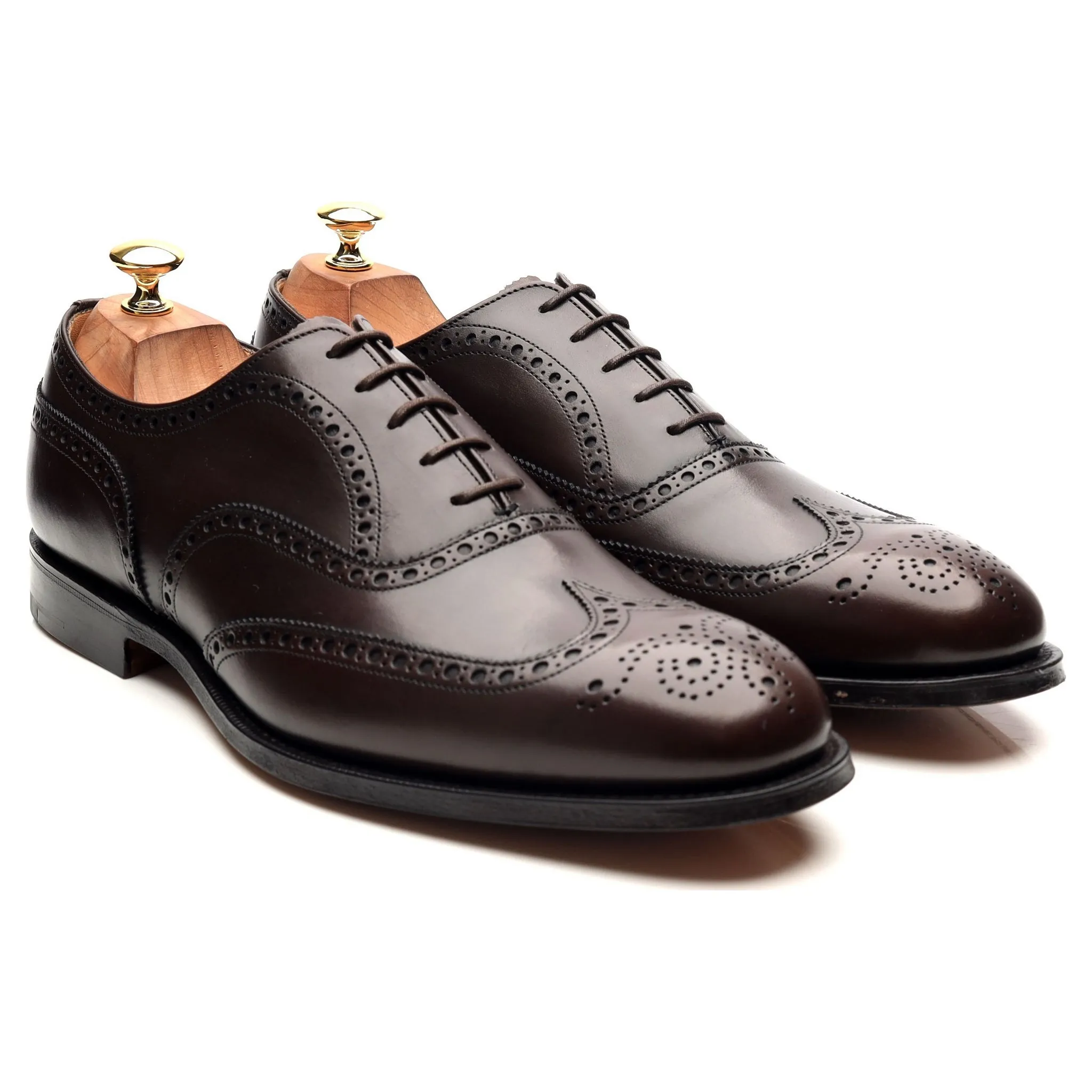 'Chetwynd' Dark Brown Leather Oxford Brogues UK 10 F