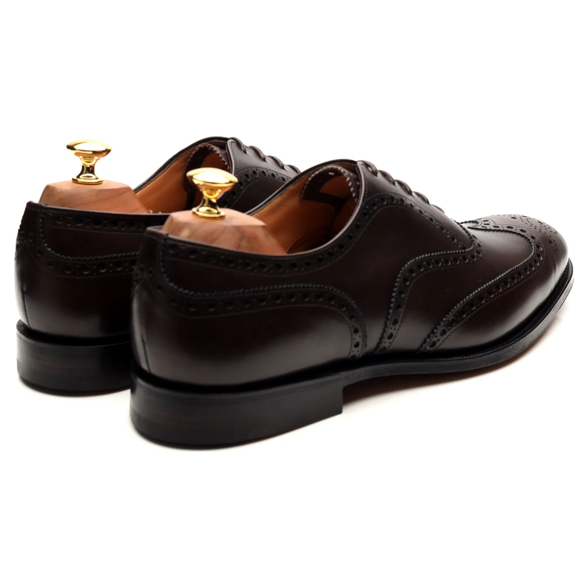 'Chetwynd' Dark Brown Leather Oxford Brogues UK 10 F