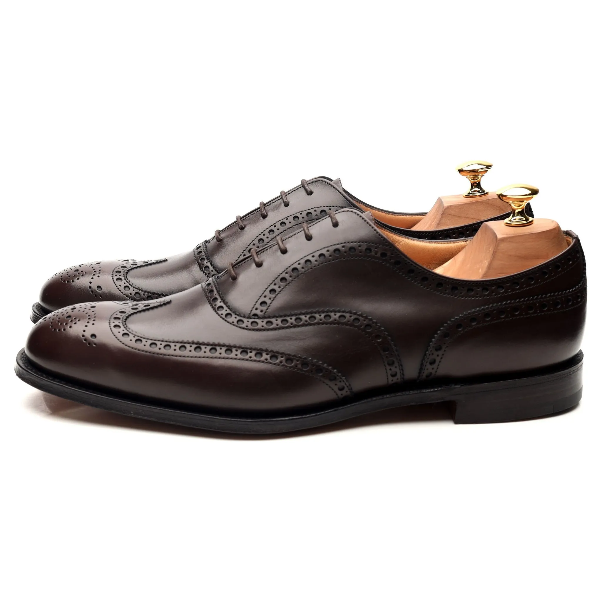 'Chetwynd' Dark Brown Leather Oxford Brogues UK 10 F