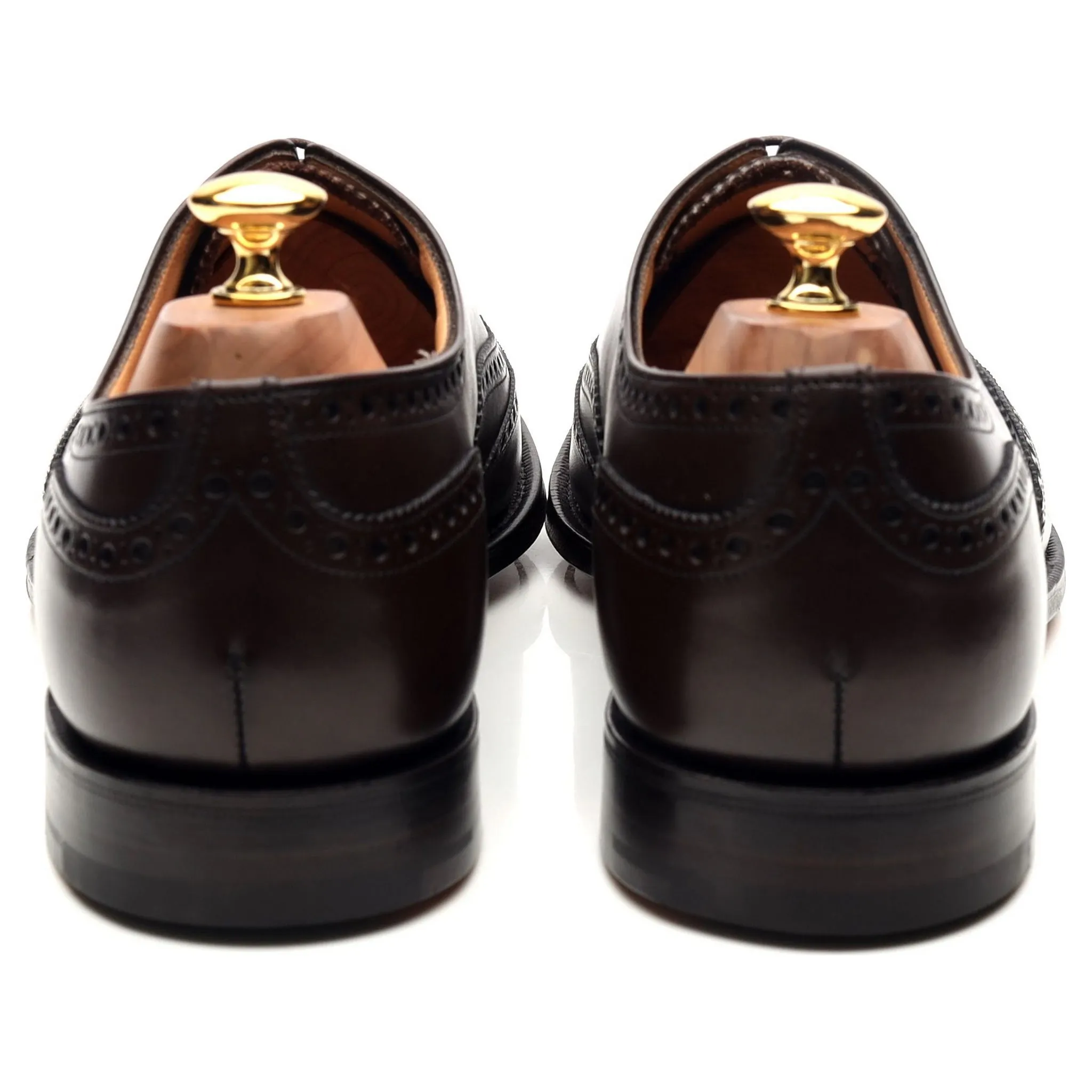 'Chetwynd' Dark Brown Leather Oxford Brogues UK 10 F