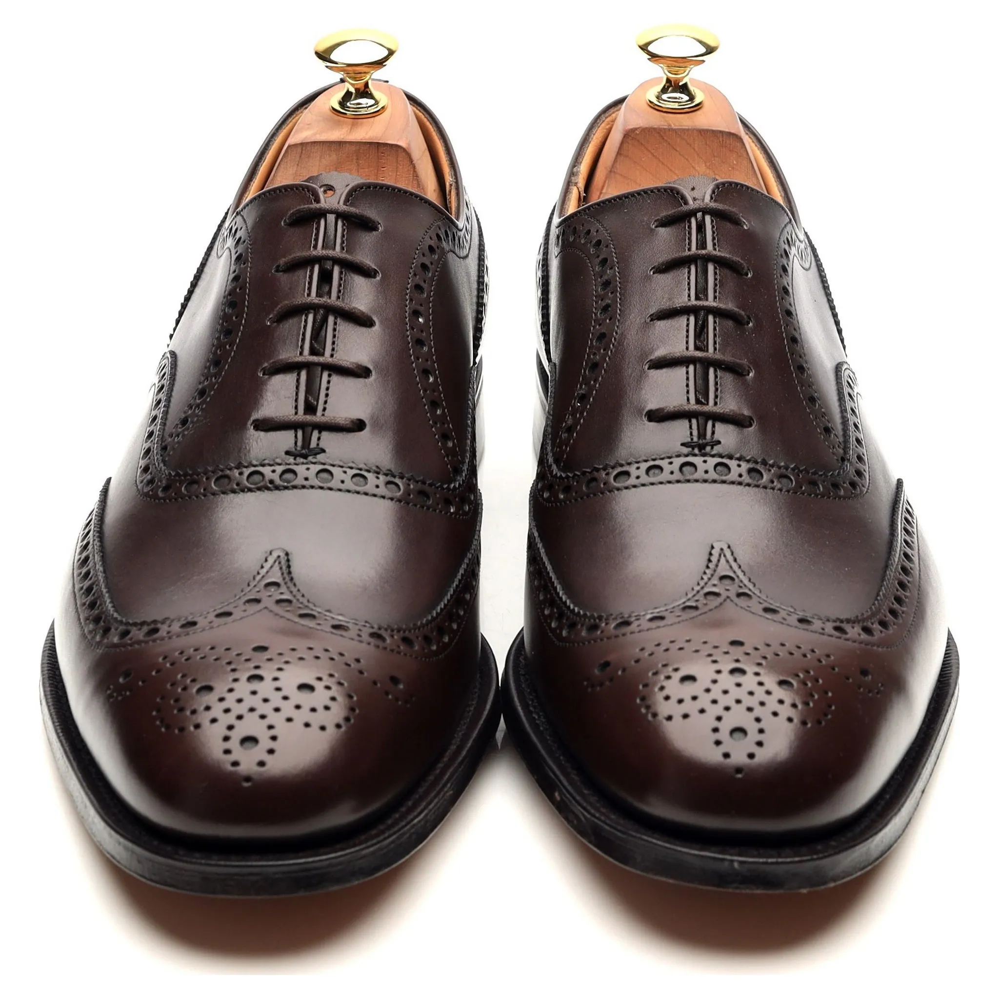 'Chetwynd' Dark Brown Leather Oxford Brogues UK 10 F