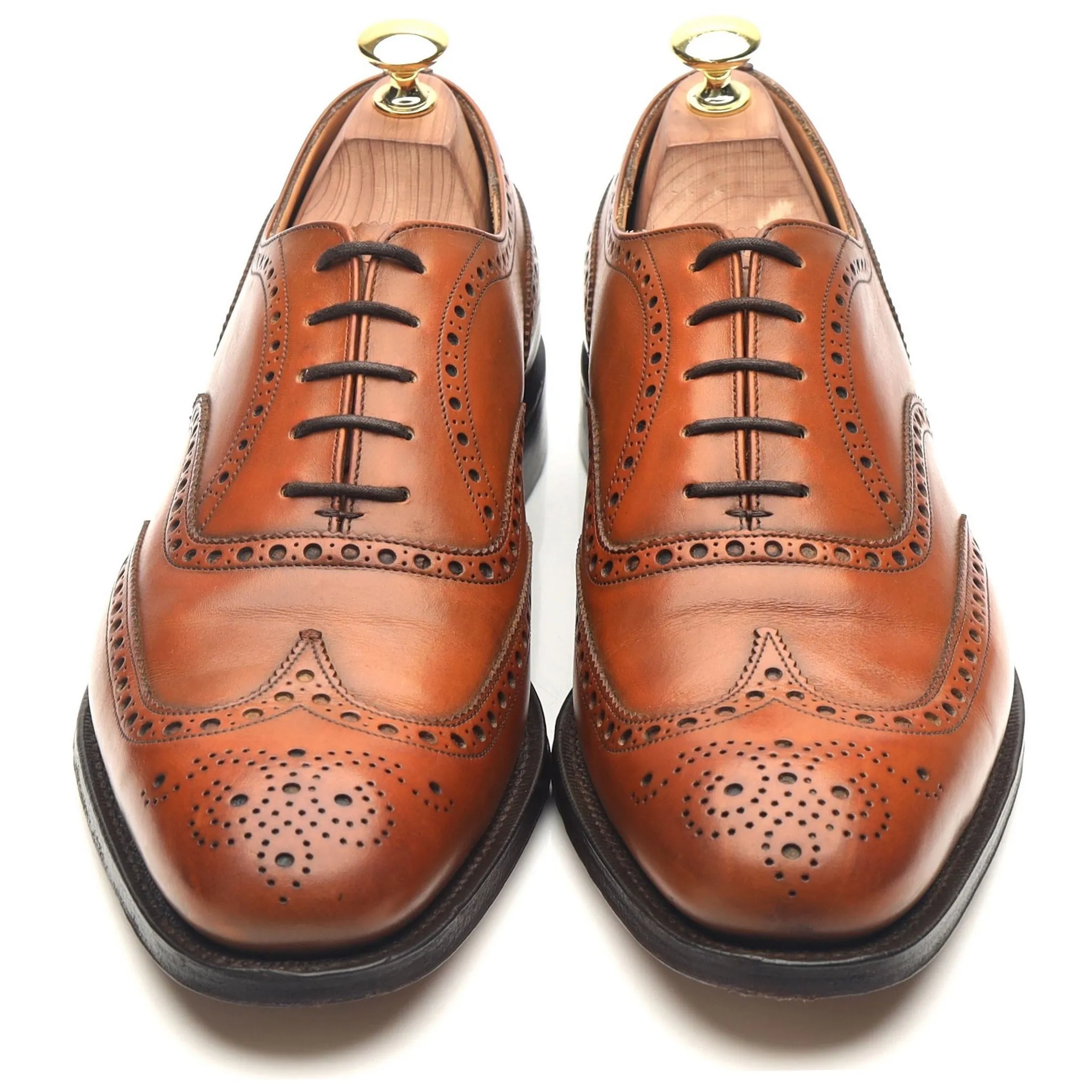 'Chetwynd' Tan Brown Leather Brogues UK 8.5 F