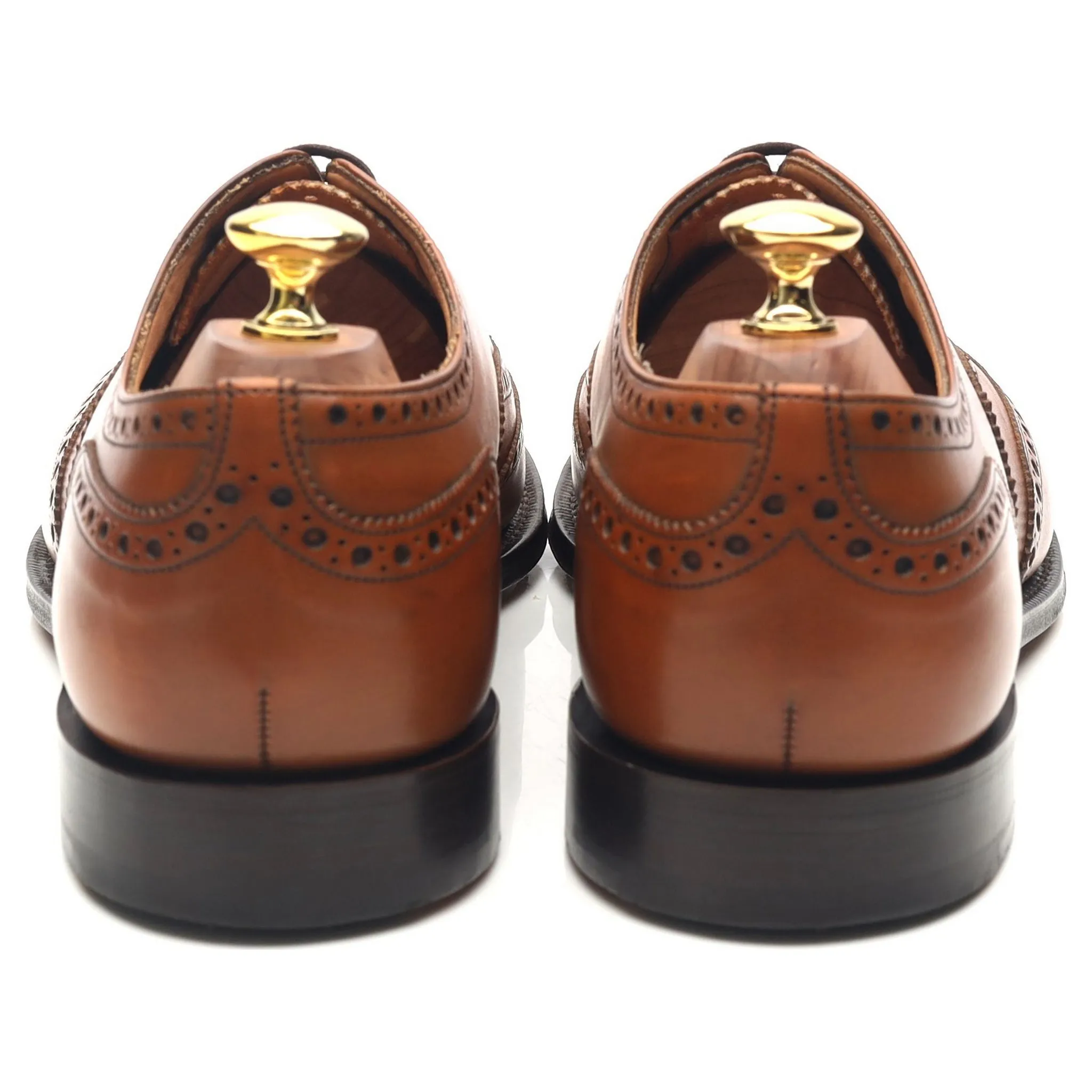 'Chetwynd' Tan Brown Leather Brogues UK 8.5 F