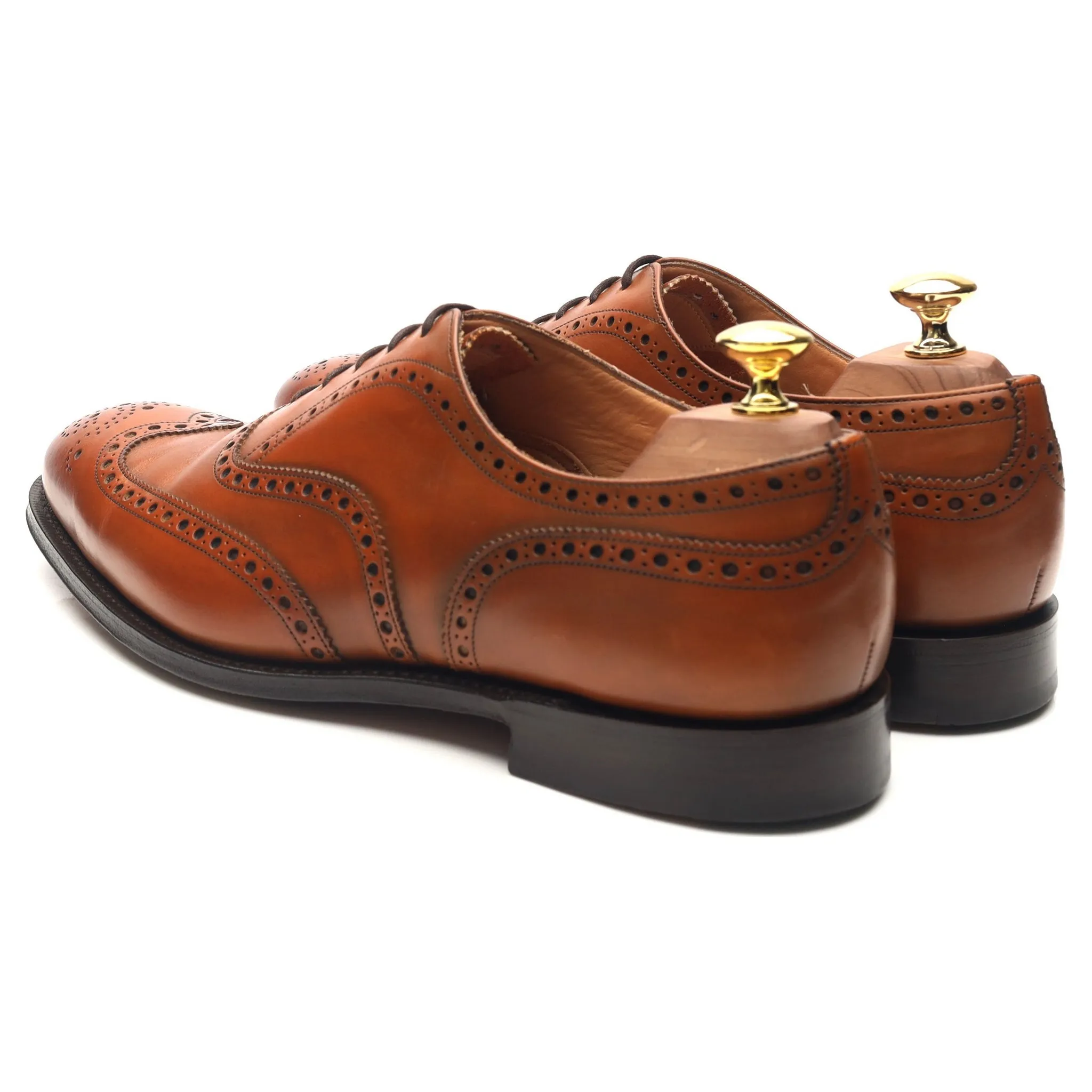 'Chetwynd' Tan Brown Leather Brogues UK 8.5 F