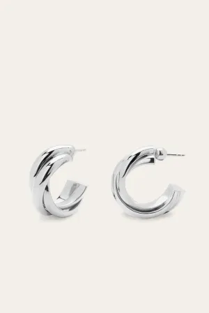 Chrissa sterling silver hoops