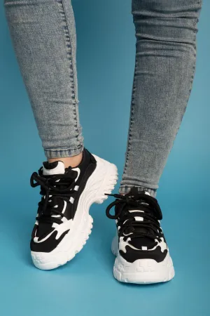 Chunky Edge Sneakers - Black