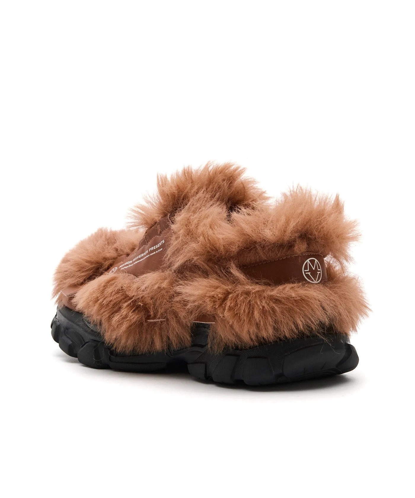 Chunky Fur Sneakers - Camel