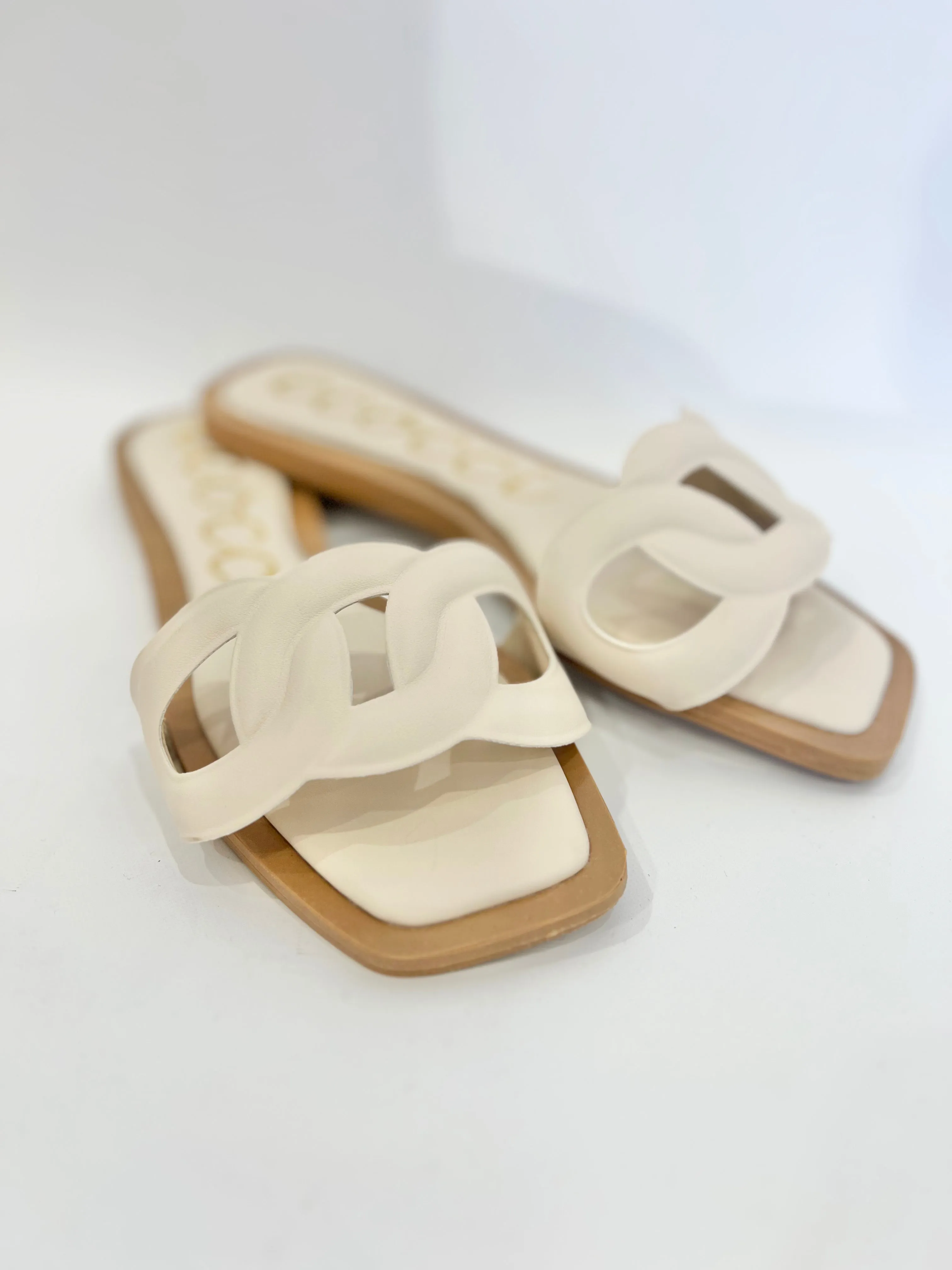 Cream Halle Sandal