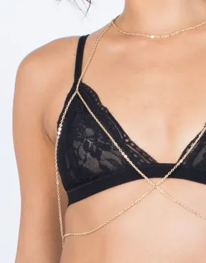 Crossed Bralette Body Chain