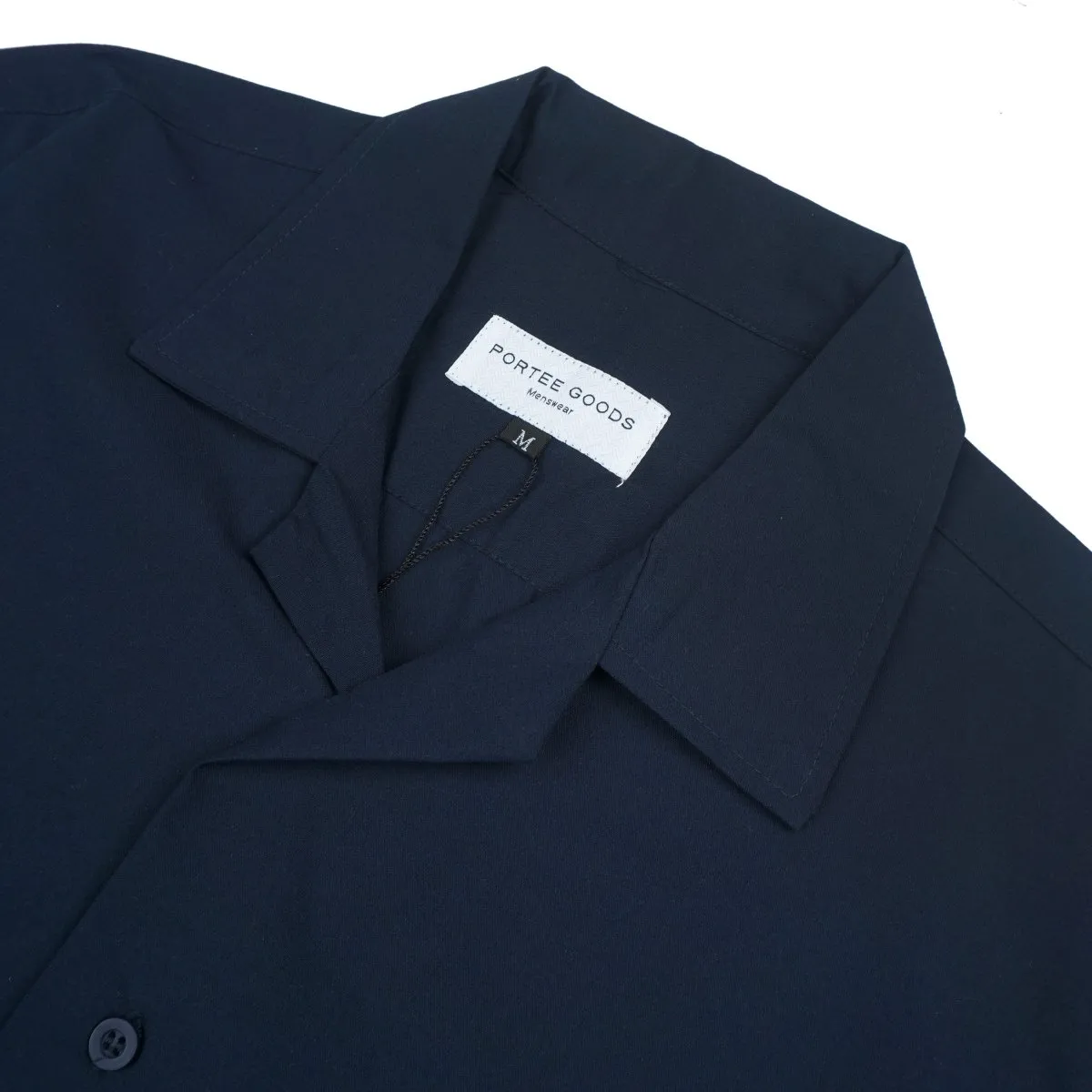 Cuban Collar Shirt Navy