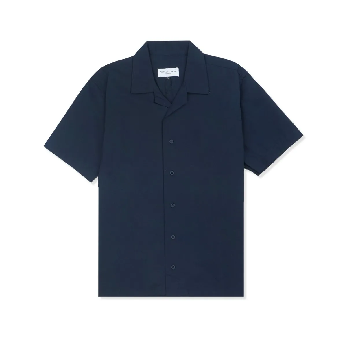 Cuban Collar Shirt Navy