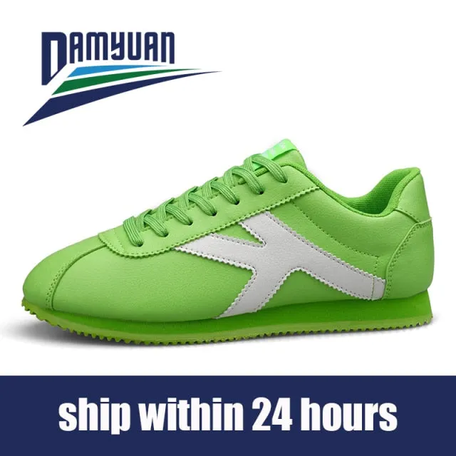 Damyuan Women Men Comfortables Breathable Non-leather Casual Lightweight Running Wear-resistant Gym Shoes Sneakers Jogging