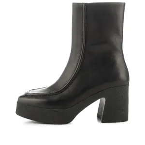 Daphni bootie leather - BLACK