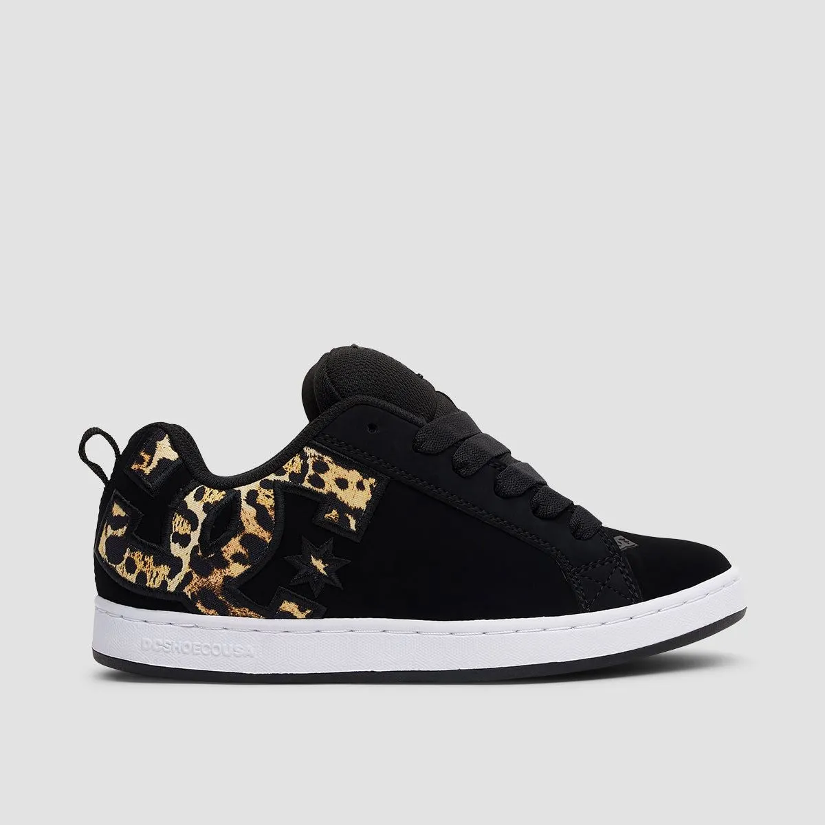 DC Court Graffik Shoes - Black/M Gold - Womens