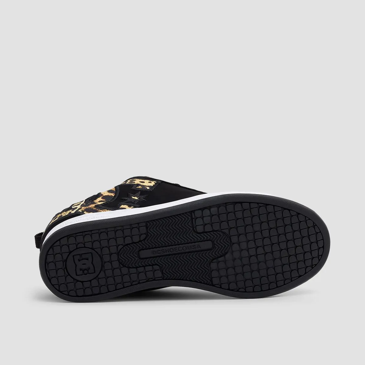 DC Court Graffik Shoes - Black/M Gold - Womens