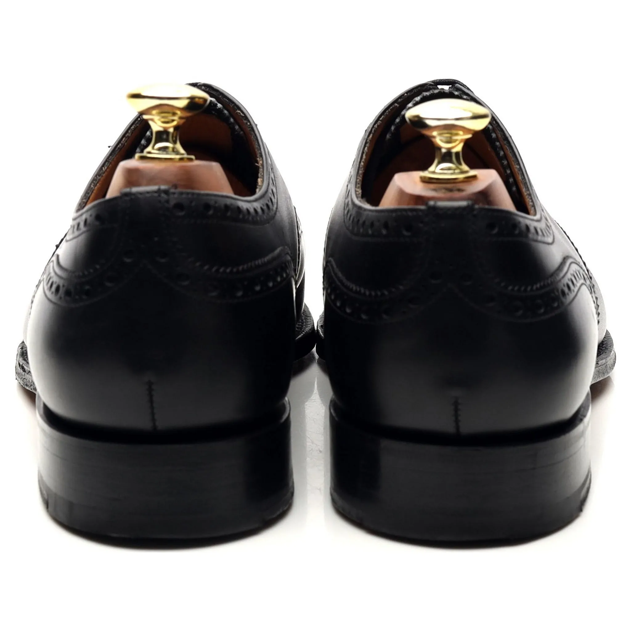 'Diplomat' Black Leather Oxford Brogues UK 7.5 G