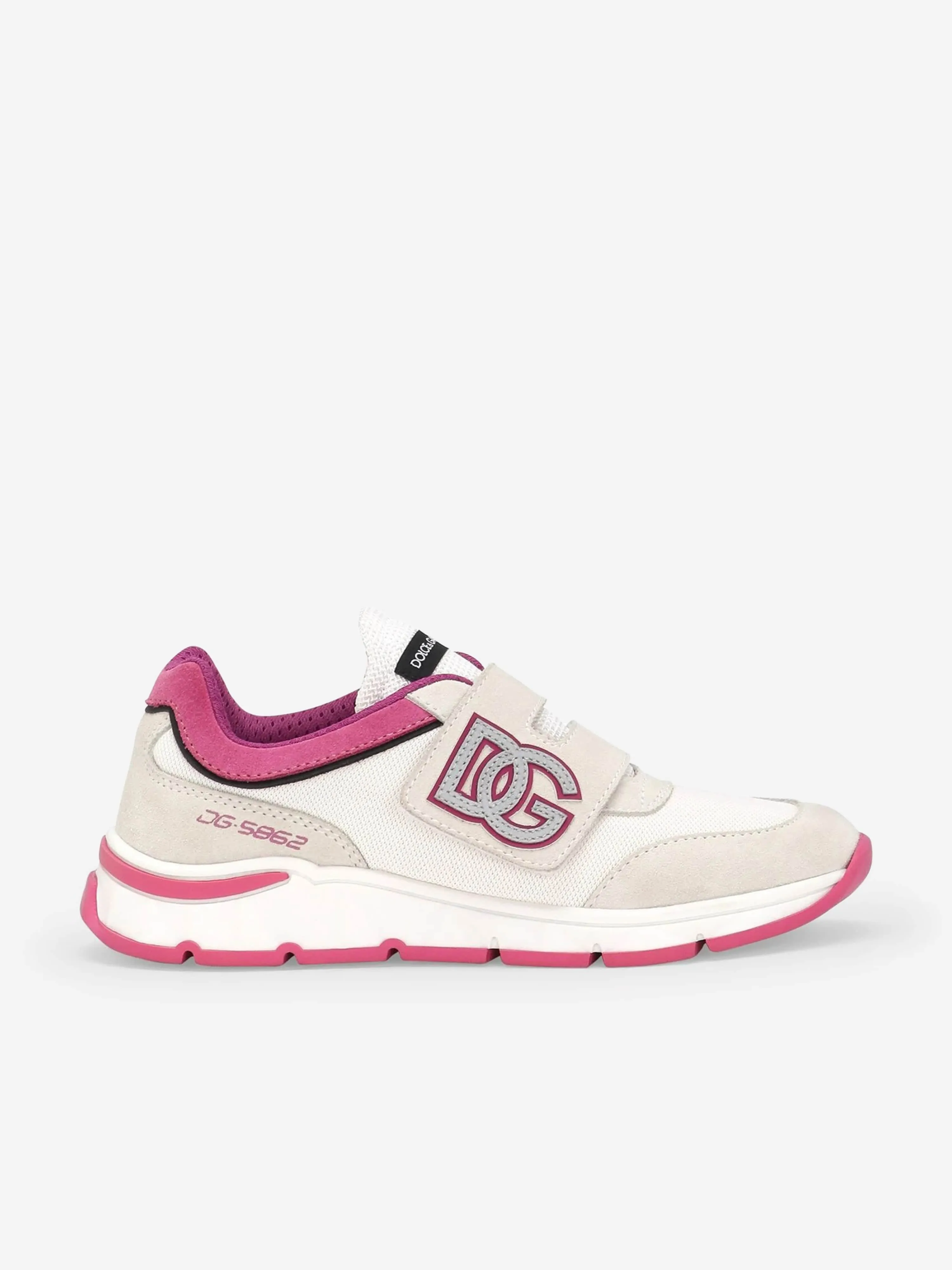 Dolce & Gabbana Girls Logo Trainers in White