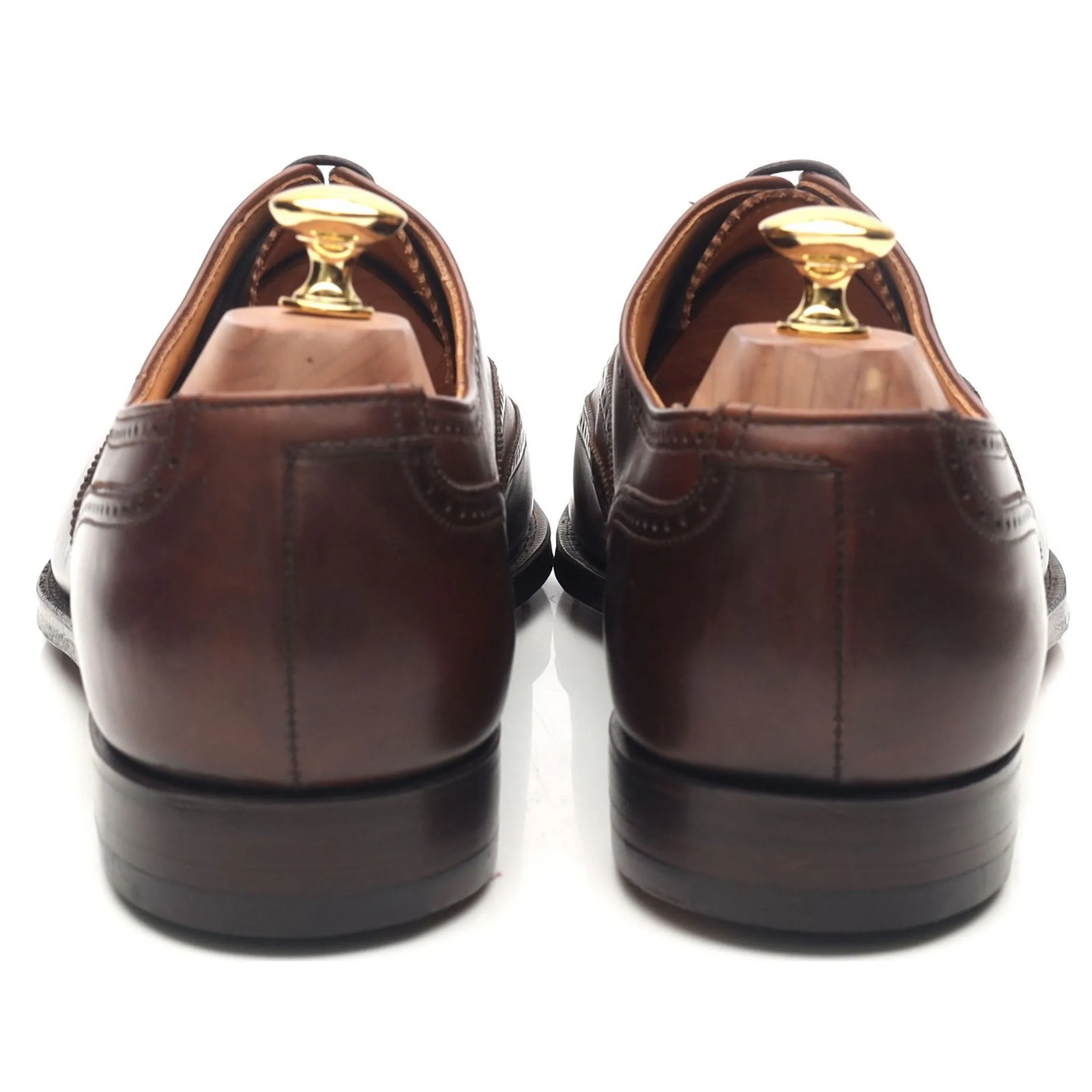 'Drummond' Dark Brown Leather Oxford Brogues UK 9 E