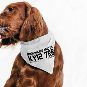 Dunfermline Athletic Map White Pet Bandana