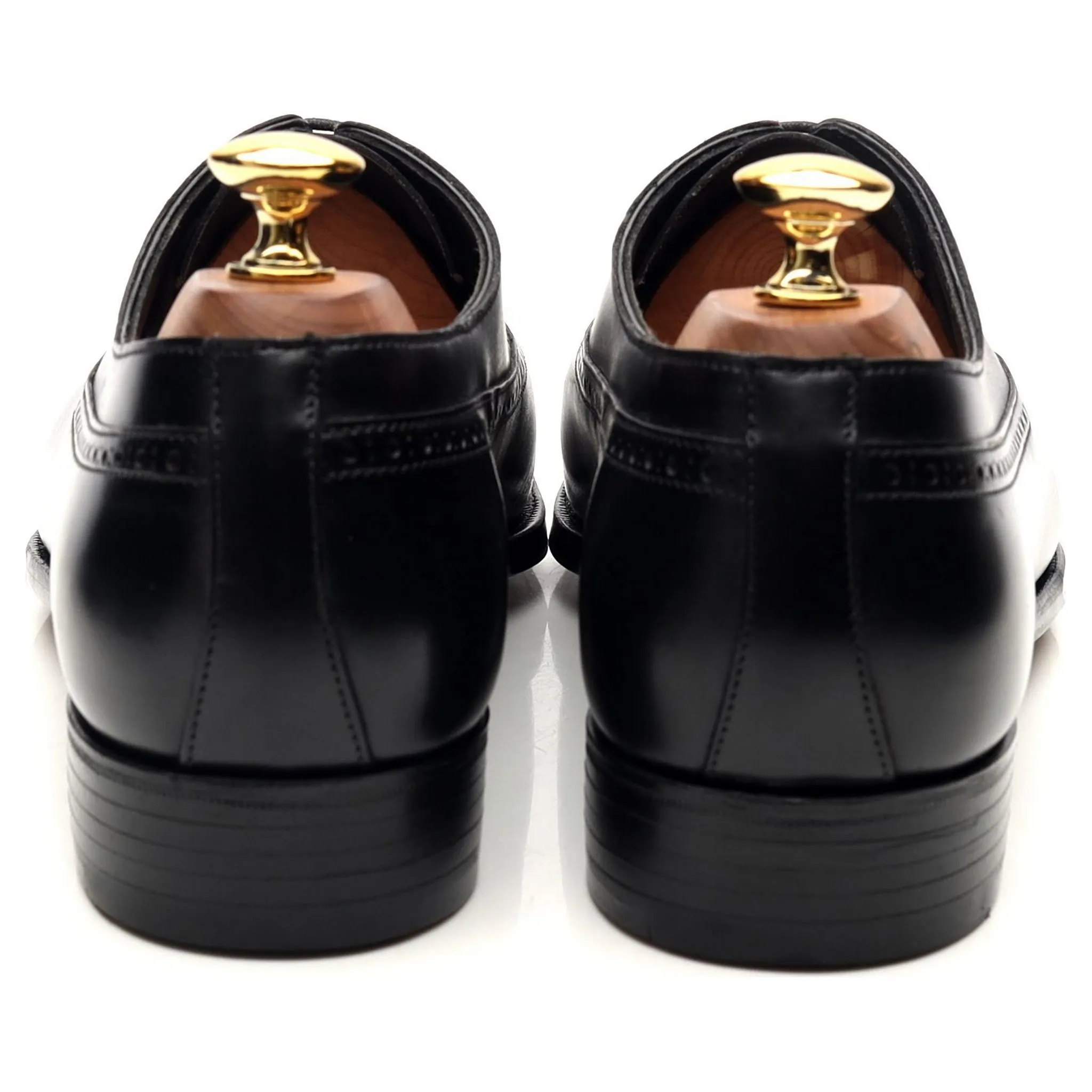 'Edward' Black Leather Oxford Brogues UK 6 E