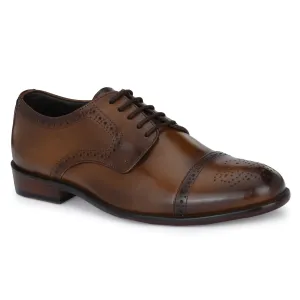 Egoss Formal Lace-Up Semi-Brogues For Men