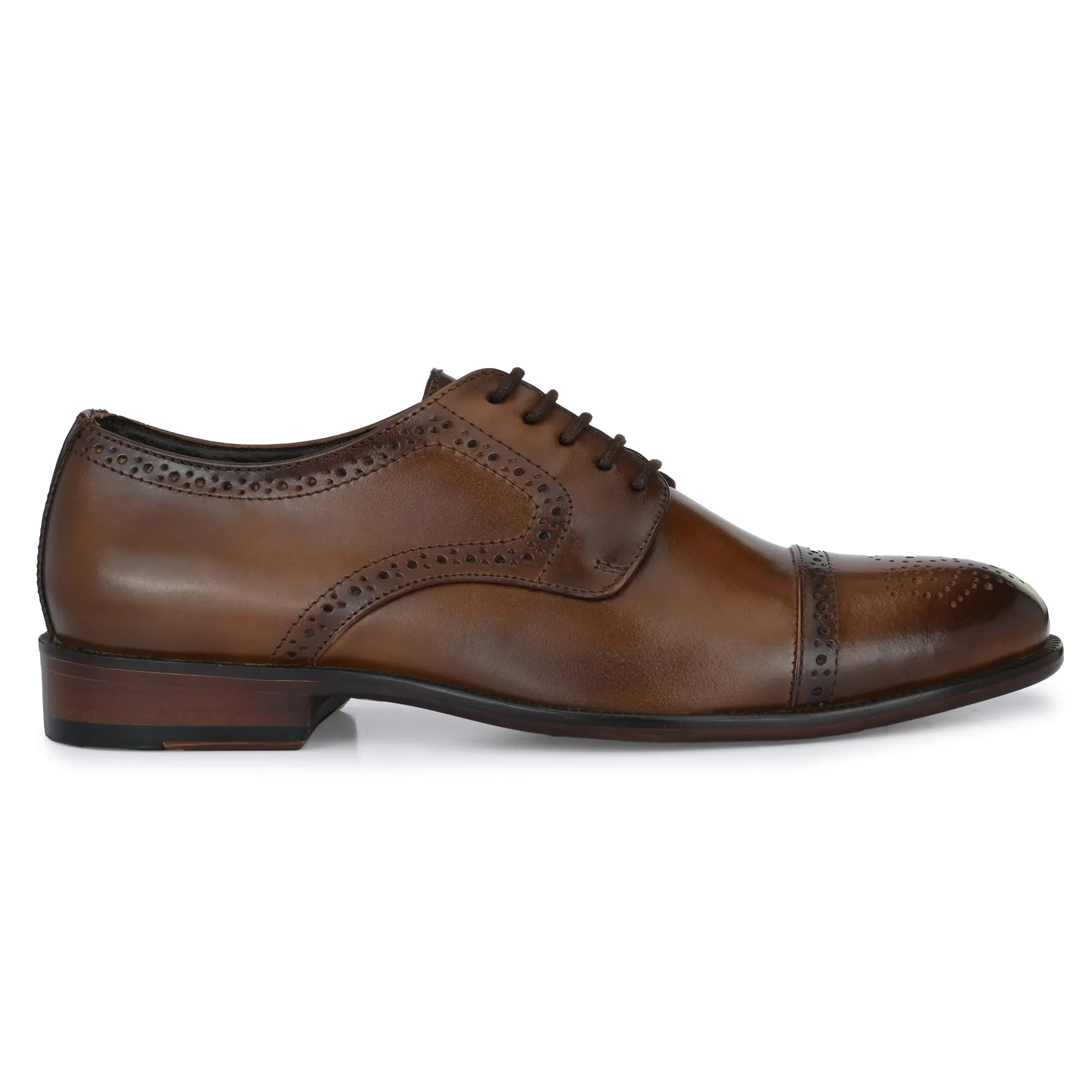 Egoss Formal Lace-Up Semi-Brogues For Men