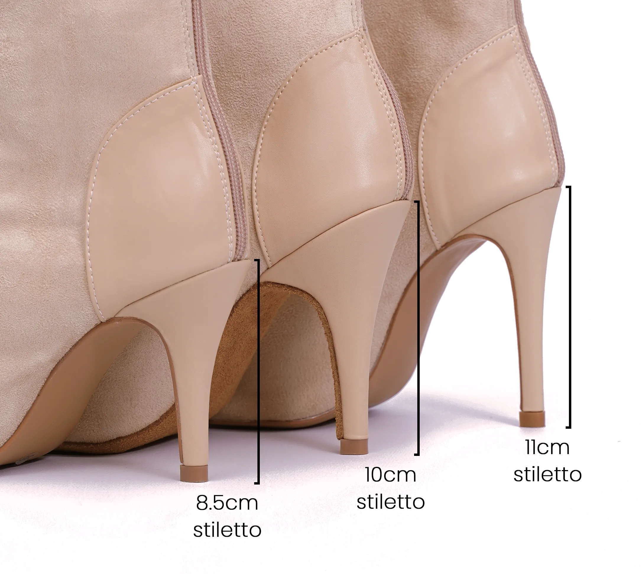 Emily Beige - Talons stilettos standard - Personnalisable