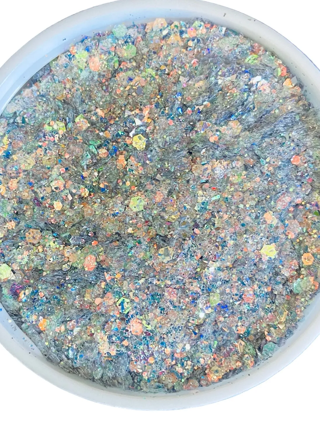 Fairy silver flash chunky mix glitter