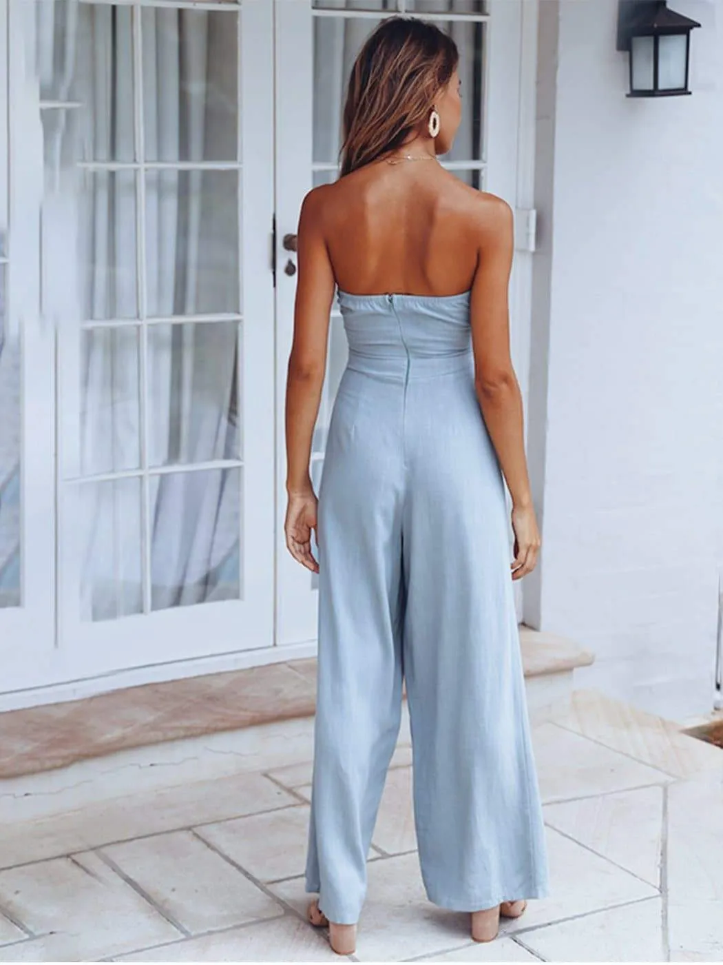 Front Tied Chic Jumpsuit