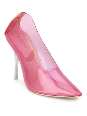 Fuschia Perspex Pump Stilettos