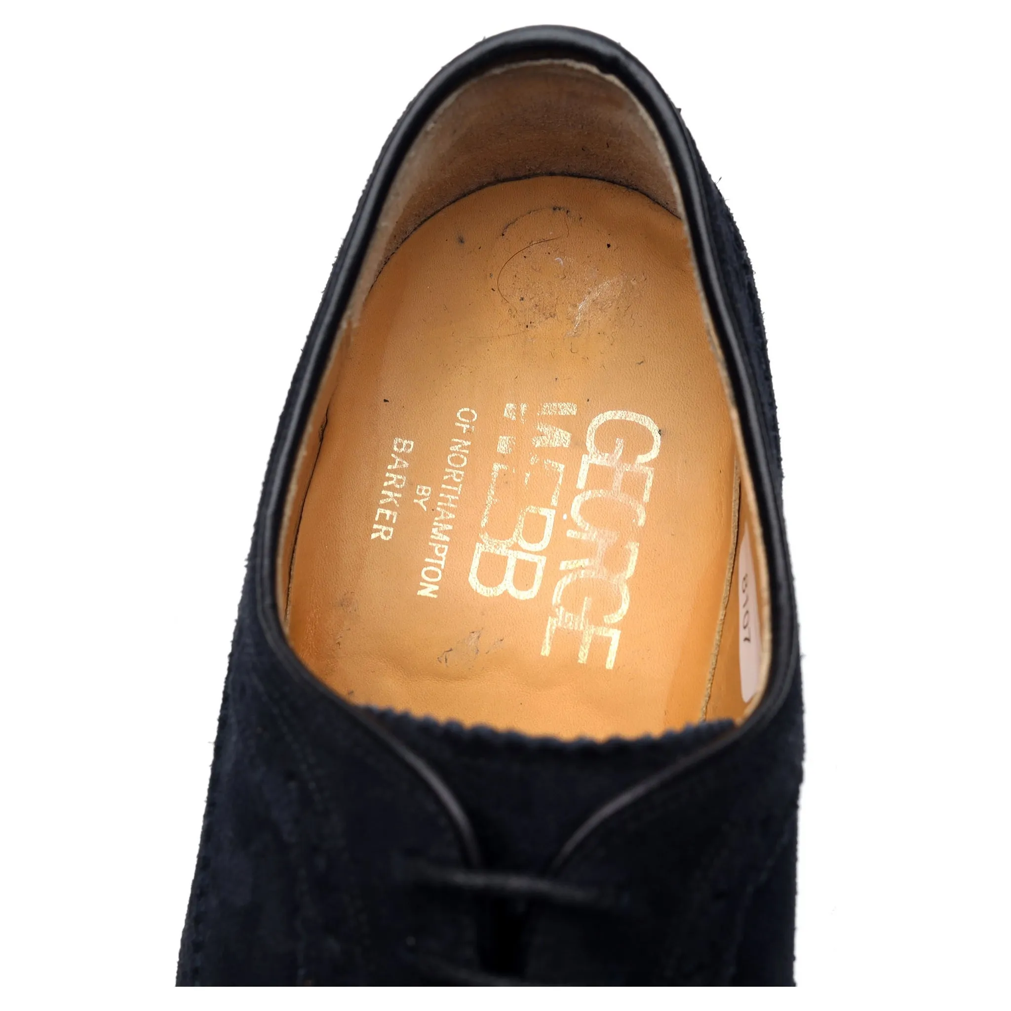 George Webb Navy Blue Suede Oxford Brogues UK 6 F